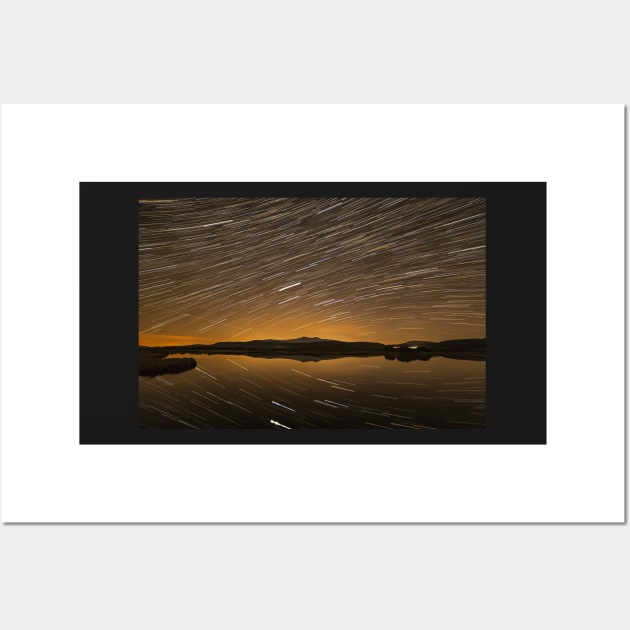 Star Trails with Pen y Fan and Corn Du Wall Art by dasantillo